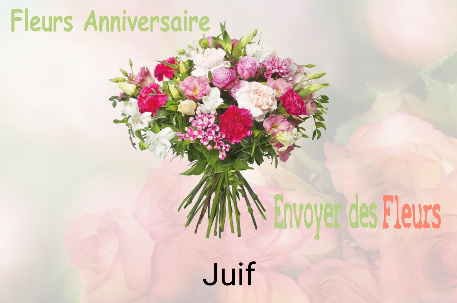 Bouquet de fleurs d’anniversaire livré à Juif